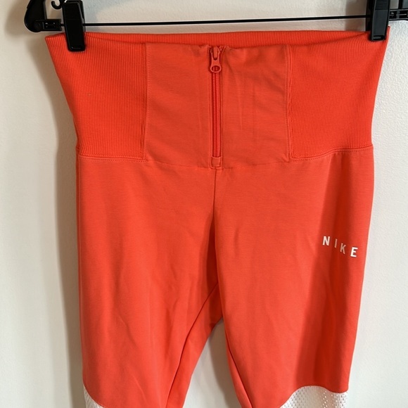 Nike Essential Mesh Panel Jogger Orange/ White - Picture 4 of 8